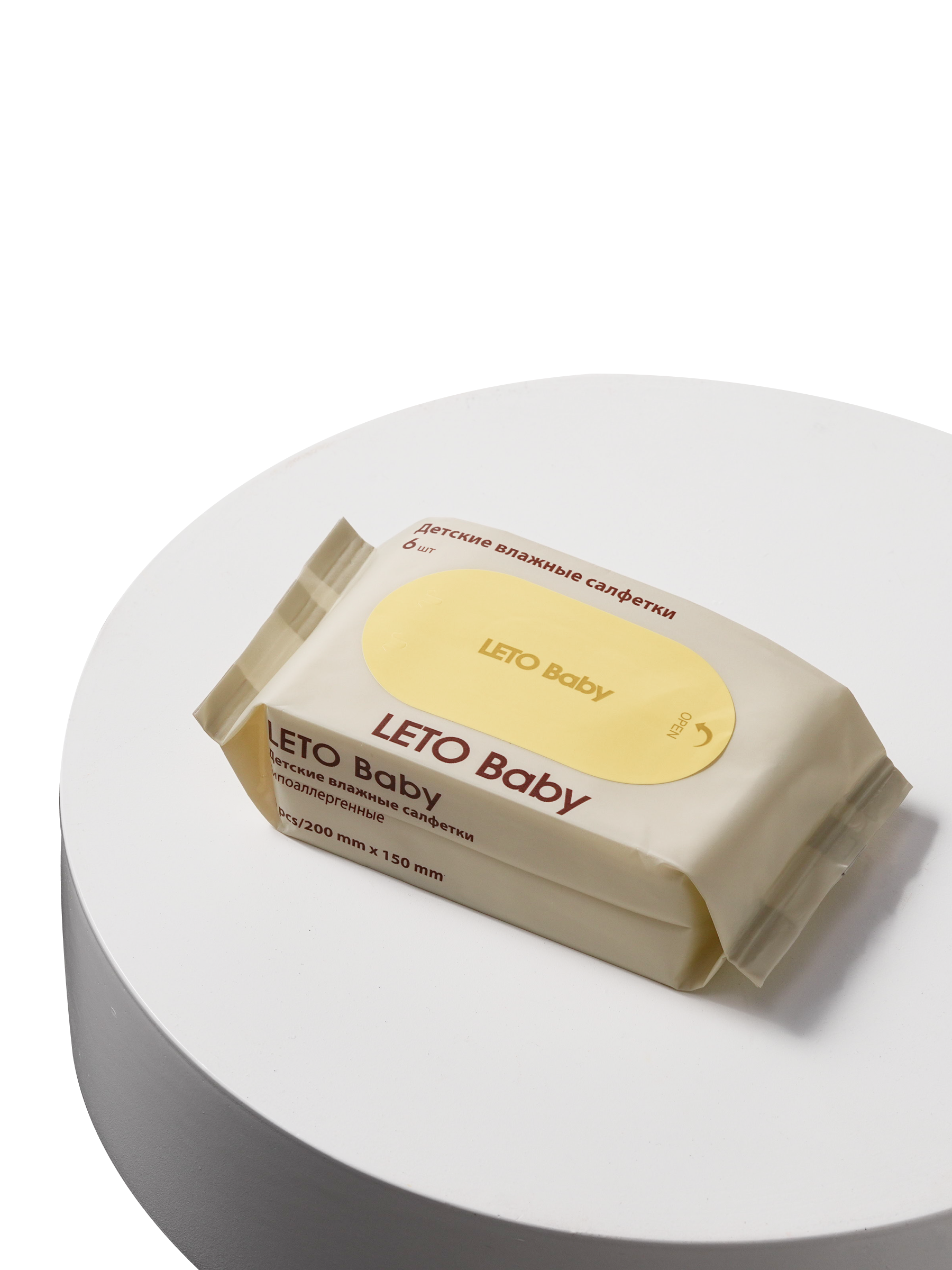 Влажные салфетки мини LETO Baby