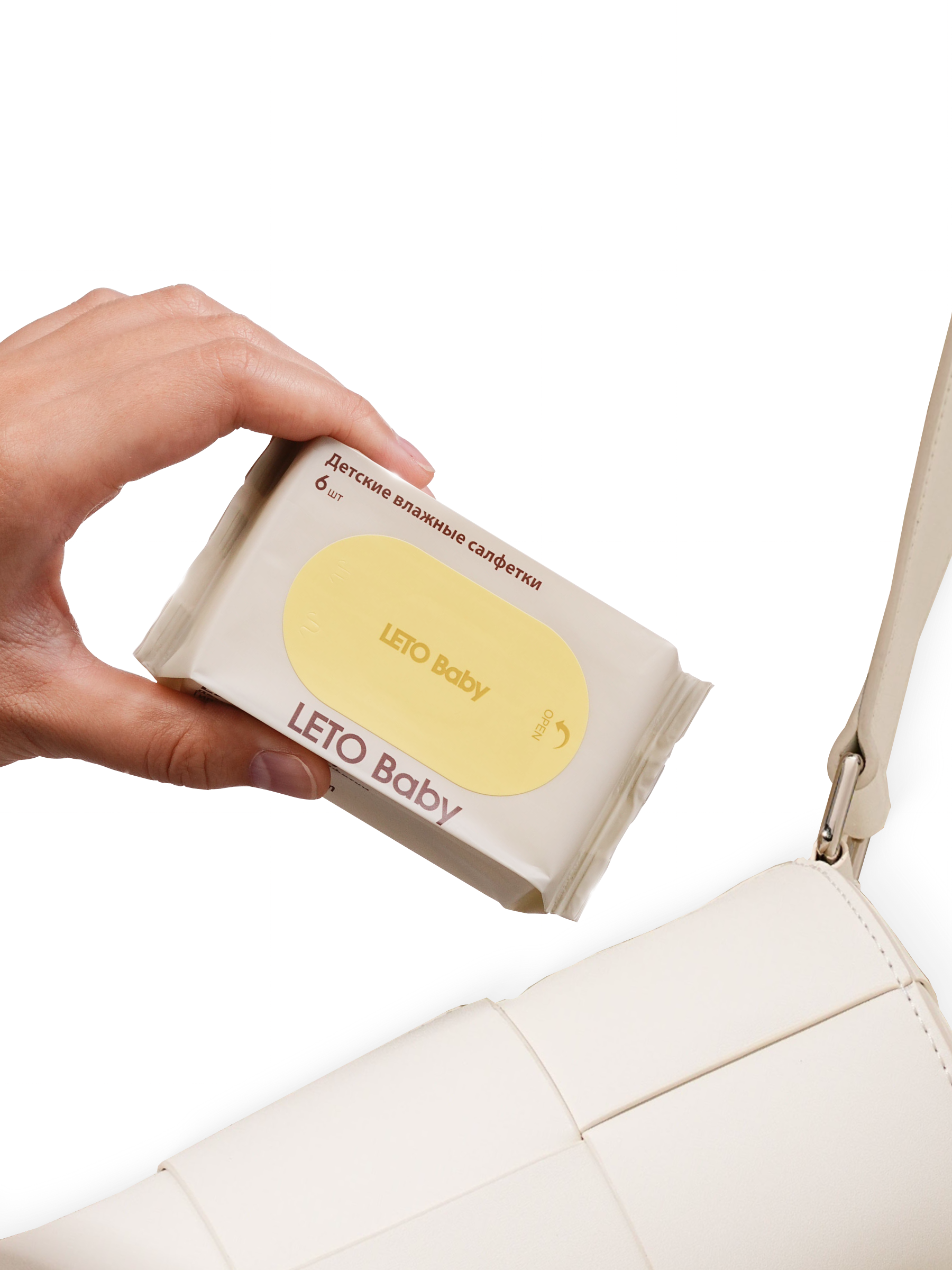 Влажные салфетки мини LETO Baby
