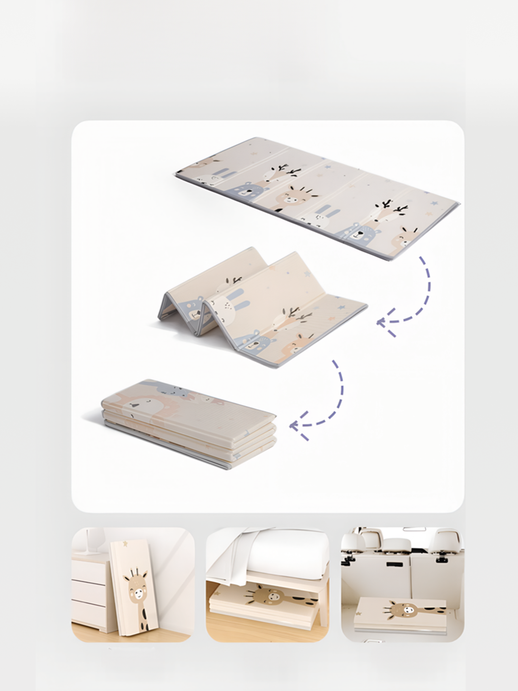 Детский коврик для ползания LETO Baby