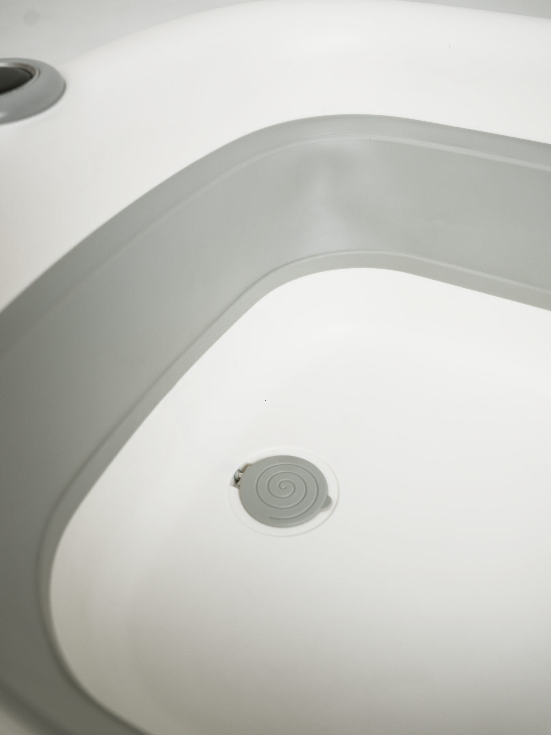 Ванночка для купания новорожденных складная с термометром